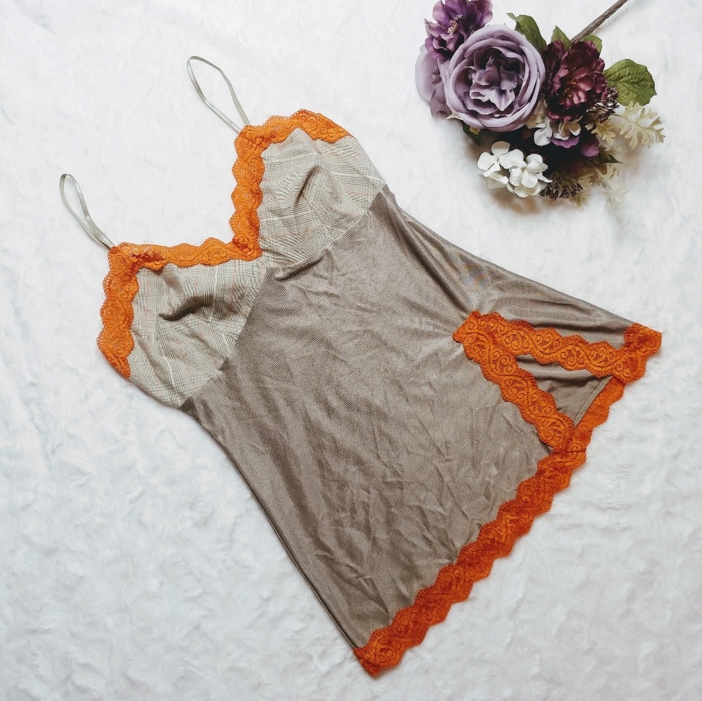 NWOT Anisette Plaid Camisole Lounge Wear